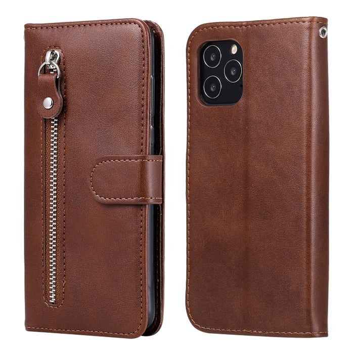 Funda de cuero con tapa horizontal y cremallera con textura de becerro a la moda con soporte y ranuras para tarjetas y función de billetera, For iPhone 12 Pro / 12, For iPhone 12 Pro Max, For Xiaomi Redmi 9C, For Xiaomi Redmi 9A                        ...