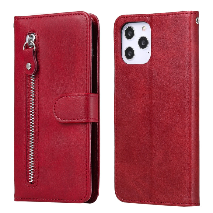 Funda de cuero con tapa horizontal y cremallera con textura de becerro a la moda con soporte y ranuras para tarjetas y función de billetera, For iPhone 12 Pro / 12, For iPhone 12 Pro Max, For Xiaomi Redmi 9C, For Xiaomi Redmi 9A                        ...