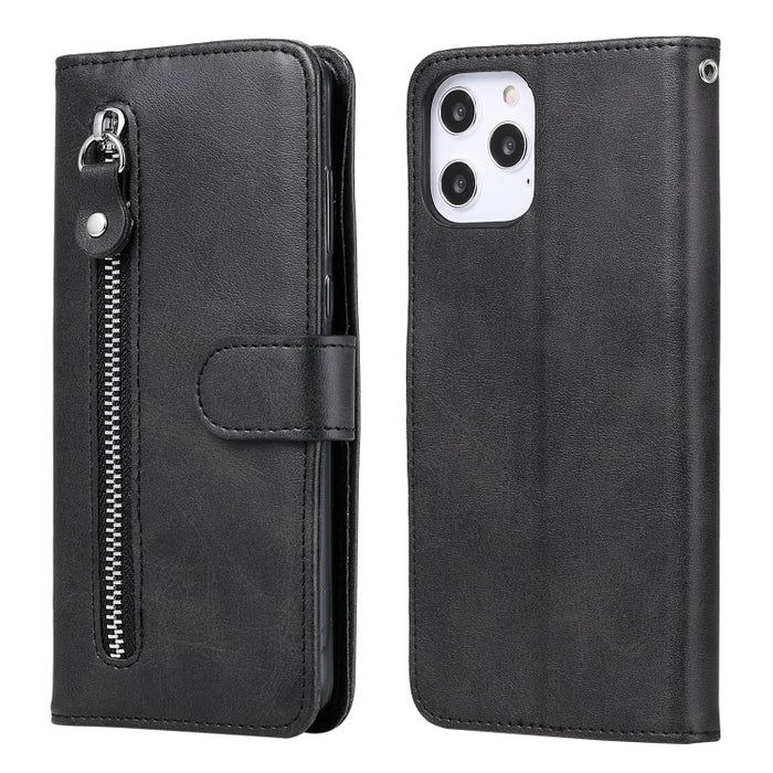 Funda de cuero con tapa horizontal y cremallera con textura de becerro a la moda con soporte y ranuras para tarjetas y función de billetera, For iPhone 12 Pro / 12, For iPhone 12 Pro Max, For Xiaomi Redmi 9C, For Xiaomi Redmi 9A                        ...