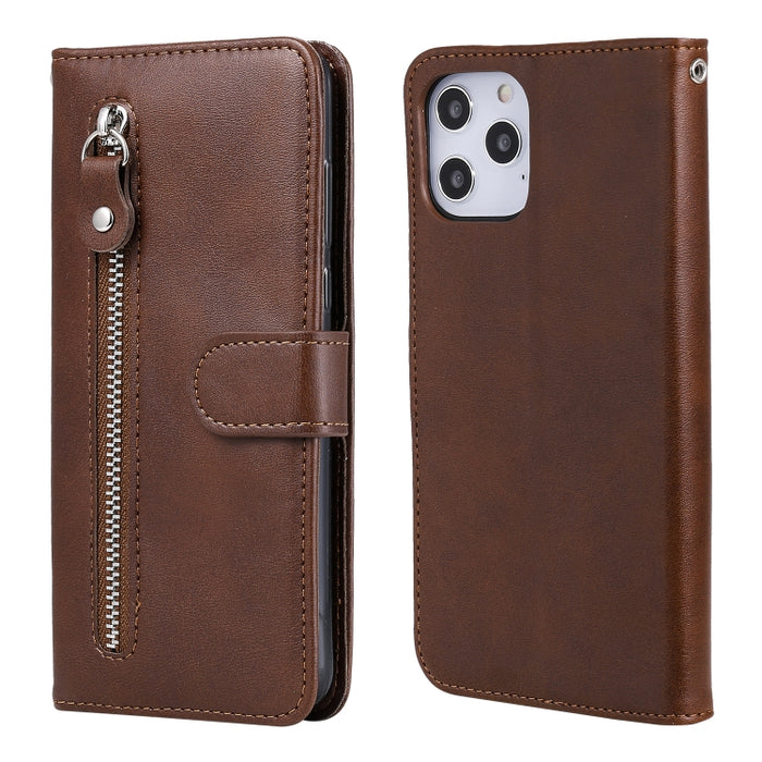 Funda de cuero con tapa horizontal y cremallera con textura de becerro a la moda con soporte y ranuras para tarjetas y función de billetera, For iPhone 12 Pro / 12, For iPhone 12 Pro Max, For Xiaomi Redmi 9C, For Xiaomi Redmi 9A                        ...