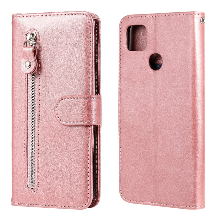 Funda de cuero con tapa horizontal y cremallera con textura de becerro a la moda con soporte y ranuras para tarjetas y función de billetera, For iPhone 12 Pro / 12, For iPhone 12 Pro Max, For Xiaomi Redmi 9C, For Xiaomi Redmi 9A                        ...