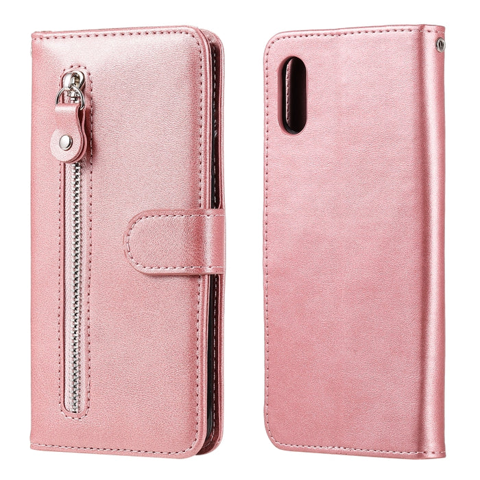 Funda de cuero con tapa horizontal y cremallera con textura de becerro a la moda con soporte y ranuras para tarjetas y función de billetera, For iPhone 12 Pro / 12, For iPhone 12 Pro Max, For Xiaomi Redmi 9C, For Xiaomi Redmi 9A                        ...