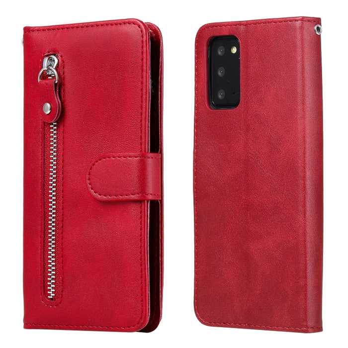 Funda de cuero con tapa horizontal y cremallera con textura de becerro a la moda con soporte y ranuras para tarjetas y función de billetera, For iPhone 12 Pro / 12, For iPhone 12 Pro Max, For Xiaomi Redmi 9C, For Xiaomi Redmi 9A                        ...