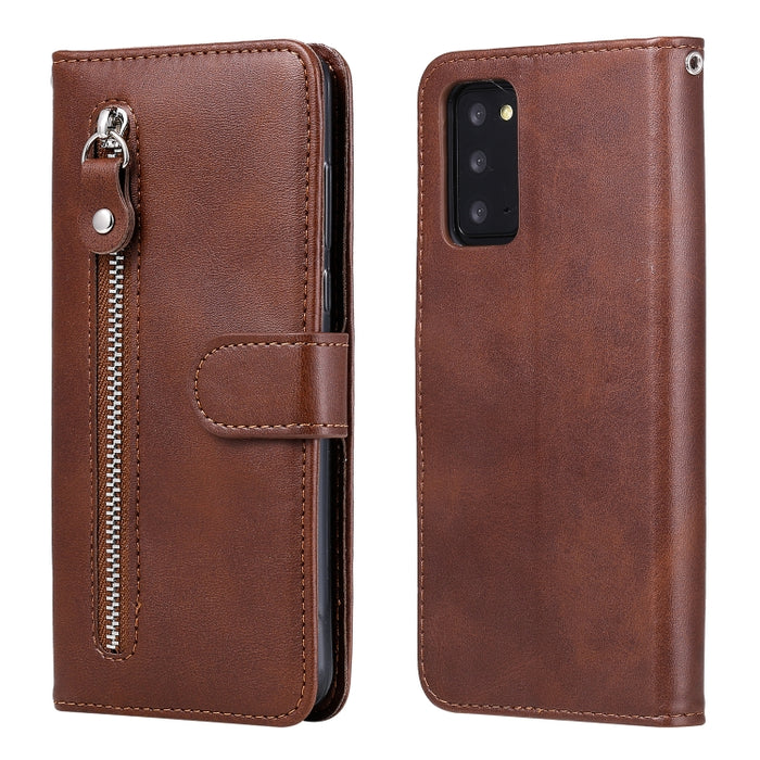 Funda de cuero con tapa horizontal y cremallera con textura de becerro a la moda con soporte y ranuras para tarjetas y función de billetera, For iPhone 12 Pro / 12, For iPhone 12 Pro Max, For Xiaomi Redmi 9C, For Xiaomi Redmi 9A                        ...