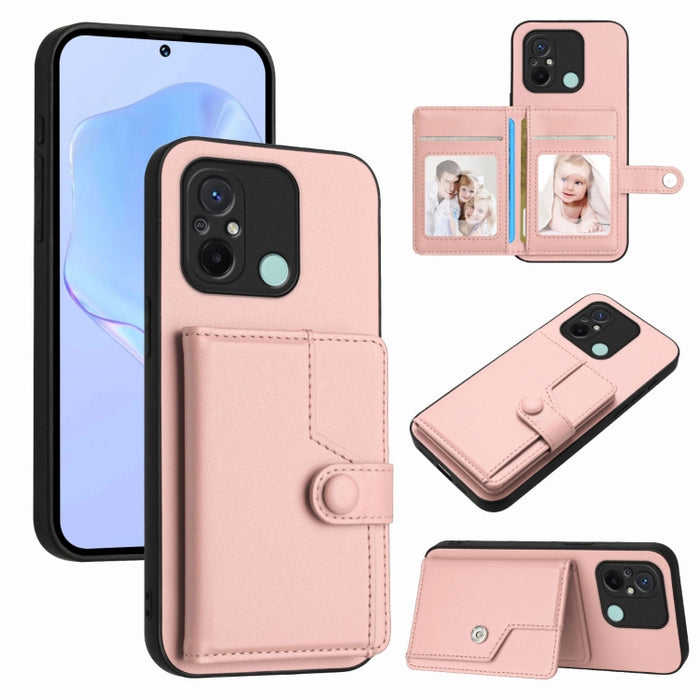 Funda para teléfono antirrobo RFID con botón y tarjeta, For Redmi Note 12 4G Global, For Redmi Note 12 Pro+ Global, For Redmi Note 12 Pro 5G Global, For Redmi Note 12 Pro Speed, For Redmi Note 12 5G Global, For Redmi 12C / 11A, For Redmi 10C