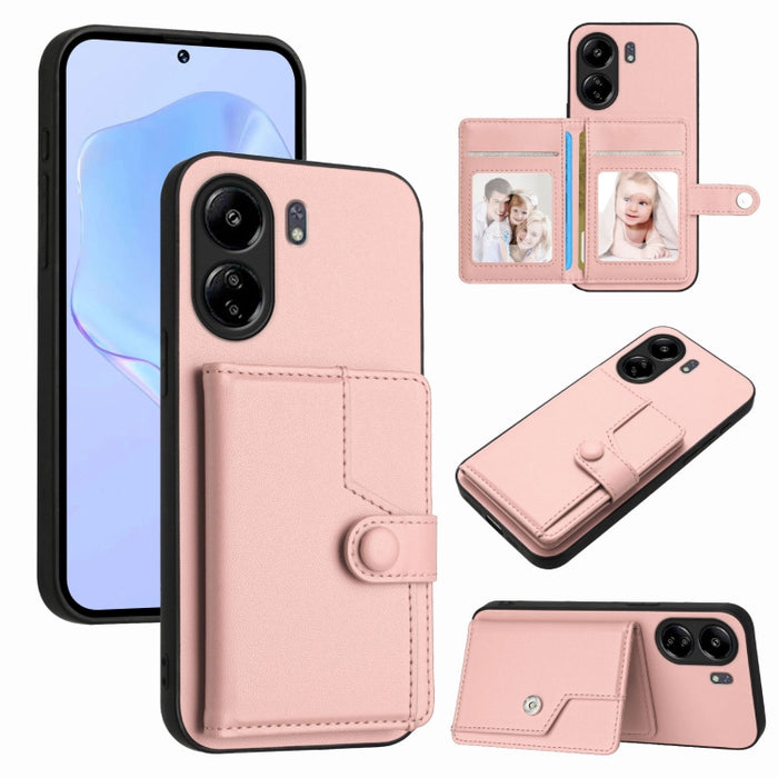 Funda para teléfono antirrobo RFID con botón y tarjeta, For Redmi Turbo 4 Pro / Xiaomi Poco F7, For Redmi A5 4G 171.7mm / Xiaomi Poco C71, For Redmi Note 13R / 13 4G, For Redmi Turbo 3, For Redmi A3 4G Global, For Redmi Note 13 Pro 4G Global           ...