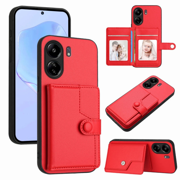 Funda para teléfono antirrobo RFID con botón y tarjeta, For Redmi Turbo 4 Pro / Xiaomi Poco F7, For Redmi A5 4G 171.7mm / Xiaomi Poco C71, For Redmi Note 13R / 13 4G, For Redmi Turbo 3, For Redmi A3 4G Global, For Redmi Note 13 Pro 4G Global           ...