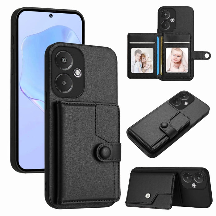 Funda para teléfono antirrobo RFID con botón y tarjeta, For Redmi Turbo 4 Pro / Xiaomi Poco F7, For Redmi A5 4G 171.7mm / Xiaomi Poco C71, For Redmi Note 13R / 13 4G, For Redmi Turbo 3, For Redmi A3 4G Global, For Redmi Note 13 Pro 4G Global           ...