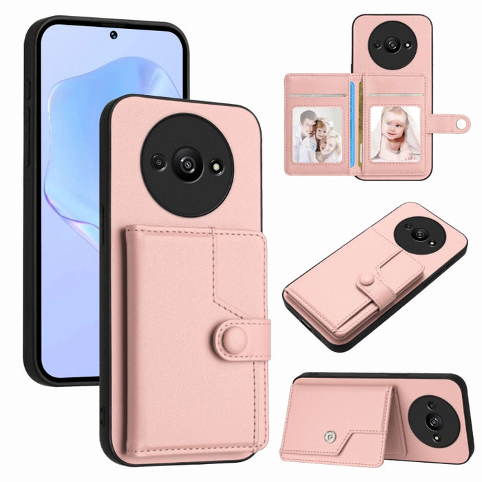 Funda para teléfono antirrobo RFID con botón y tarjeta, For Redmi Turbo 4 Pro / Xiaomi Poco F7, For Redmi A5 4G 171.7mm / Xiaomi Poco C71, For Redmi Note 13R / 13 4G, For Redmi Turbo 3, For Redmi A3 4G Global, For Redmi Note 13 Pro 4G Global           ...