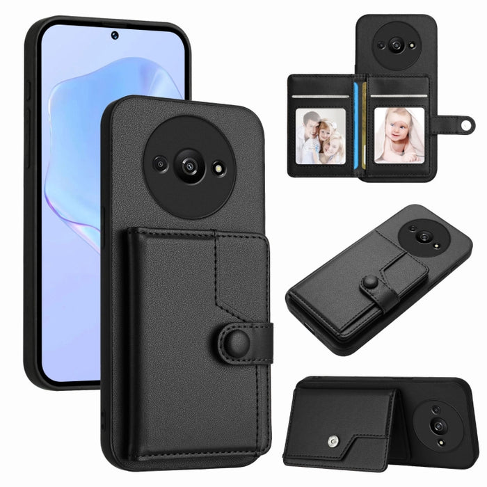 Funda para teléfono antirrobo RFID con botón y tarjeta, For Redmi Turbo 4 Pro / Xiaomi Poco F7, For Redmi A5 4G 171.7mm / Xiaomi Poco C71, For Redmi Note 13R / 13 4G, For Redmi Turbo 3, For Redmi A3 4G Global, For Redmi Note 13 Pro 4G Global           ...