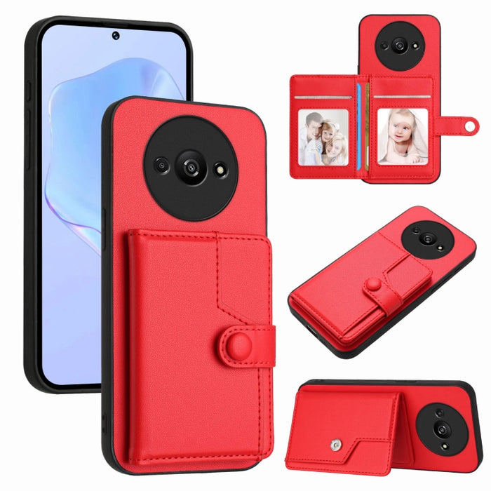 Funda para teléfono antirrobo RFID con botón y tarjeta, For Redmi Turbo 4 Pro / Xiaomi Poco F7, For Redmi A5 4G 171.7mm / Xiaomi Poco C71, For Redmi Note 13R / 13 4G, For Redmi Turbo 3, For Redmi A3 4G Global, For Redmi Note 13 Pro 4G Global           ...