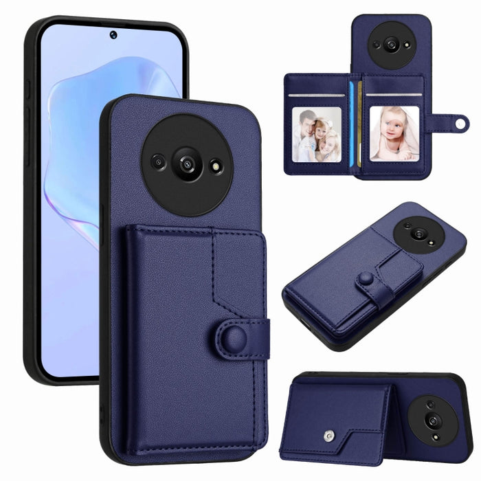 Funda para teléfono antirrobo RFID con botón y tarjeta, For Redmi Turbo 4 Pro / Xiaomi Poco F7, For Redmi A5 4G 171.7mm / Xiaomi Poco C71, For Redmi Note 13R / 13 4G, For Redmi Turbo 3, For Redmi A3 4G Global, For Redmi Note 13 Pro 4G Global           ...