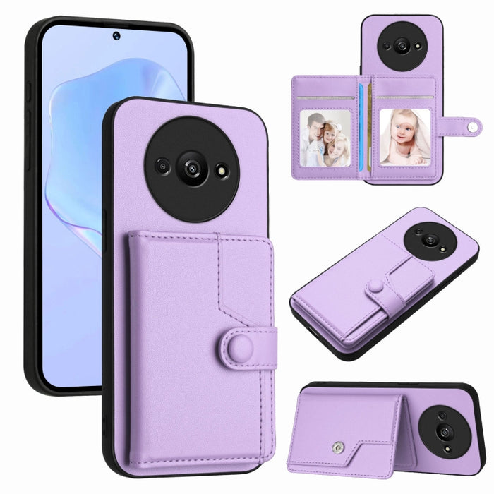 Funda para teléfono antirrobo RFID con botón y tarjeta, For Redmi Turbo 4 Pro / Xiaomi Poco F7, For Redmi A5 4G 171.7mm / Xiaomi Poco C71, For Redmi Note 13R / 13 4G, For Redmi Turbo 3, For Redmi A3 4G Global, For Redmi Note 13 Pro 4G Global           ...