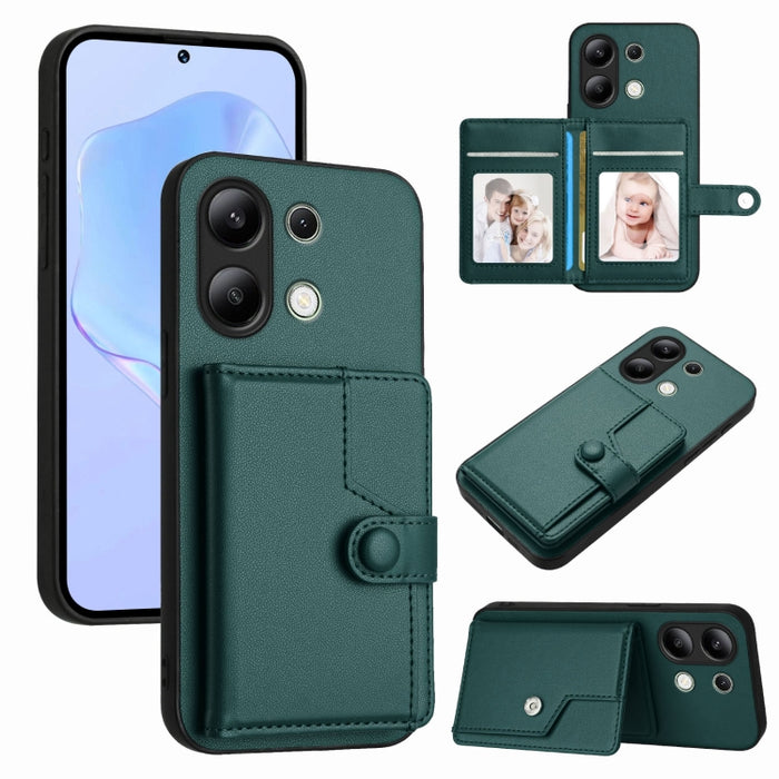 Funda para teléfono antirrobo RFID con botón y tarjeta, For Redmi Turbo 4 Pro / Xiaomi Poco F7, For Redmi A5 4G 171.7mm / Xiaomi Poco C71, For Redmi Note 13R / 13 4G, For Redmi Turbo 3, For Redmi A3 4G Global, For Redmi Note 13 Pro 4G Global           ...