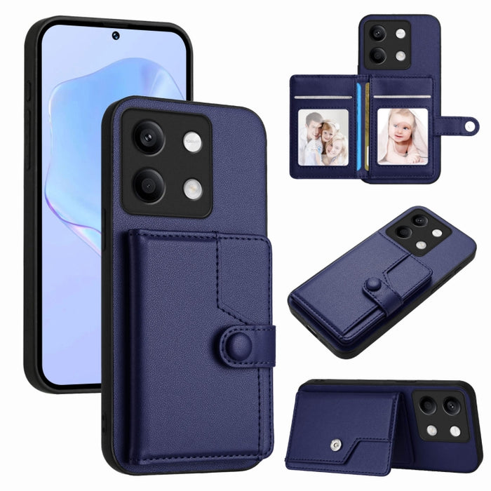 Funda para teléfono antirrobo RFID con botón y tarjeta, For Redmi Turbo 4 Pro / Xiaomi Poco F7, For Redmi A5 4G 171.7mm / Xiaomi Poco C71, For Redmi Note 13R / 13 4G, For Redmi Turbo 3, For Redmi A3 4G Global, For Redmi Note 13 Pro 4G Global           ...