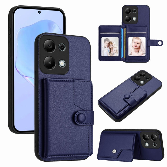Funda para teléfono antirrobo RFID con botón y tarjeta, For Redmi Turbo 4 Pro / Xiaomi Poco F7, For Redmi A5 4G 171.7mm / Xiaomi Poco C71, For Redmi Note 13R / 13 4G, For Redmi Turbo 3, For Redmi A3 4G Global, For Redmi Note 13 Pro 4G Global           ...