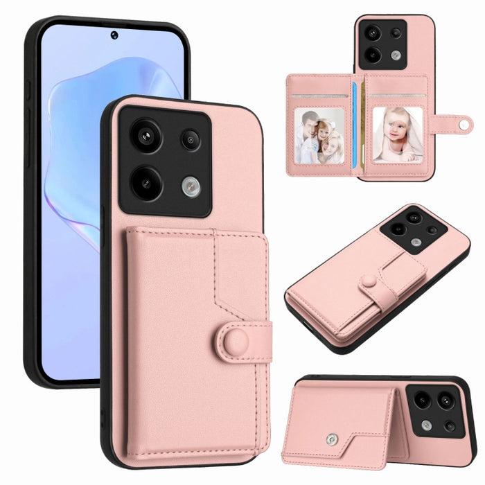 Funda para teléfono antirrobo RFID con botón y tarjeta, For Redmi Turbo 4 Pro / Xiaomi Poco F7, For Redmi A5 4G 171.7mm / Xiaomi Poco C71, For Redmi Note 13R / 13 4G, For Redmi Turbo 3, For Redmi A3 4G Global, For Redmi Note 13 Pro 4G Global           ...