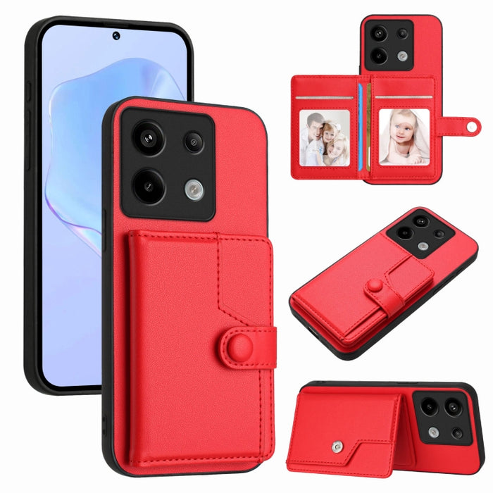 Funda para teléfono antirrobo RFID con botón y tarjeta, For Redmi Turbo 4 Pro / Xiaomi Poco F7, For Redmi A5 4G 171.7mm / Xiaomi Poco C71, For Redmi Note 13R / 13 4G, For Redmi Turbo 3, For Redmi A3 4G Global, For Redmi Note 13 Pro 4G Global           ...