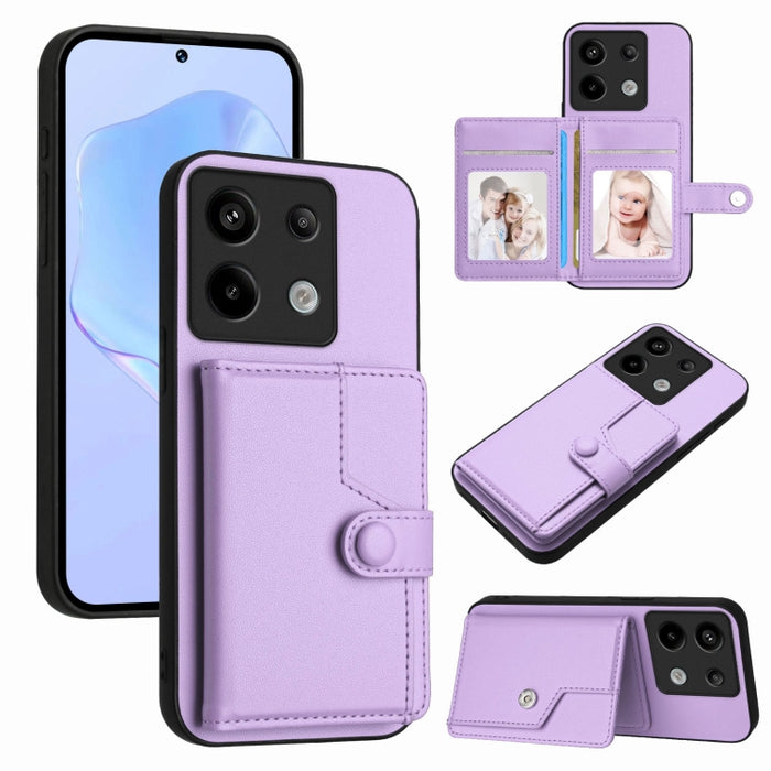 Funda para teléfono antirrobo RFID con botón y tarjeta, For Redmi Turbo 4 Pro / Xiaomi Poco F7, For Redmi A5 4G 171.7mm / Xiaomi Poco C71, For Redmi Note 13R / 13 4G, For Redmi Turbo 3, For Redmi A3 4G Global, For Redmi Note 13 Pro 4G Global           ...