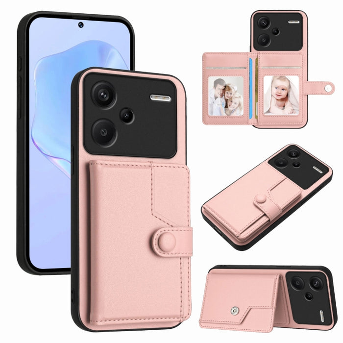 Funda para teléfono antirrobo RFID con botón y tarjeta, For Redmi Turbo 4 Pro / Xiaomi Poco F7, For Redmi A5 4G 171.7mm / Xiaomi Poco C71, For Redmi Note 13R / 13 4G, For Redmi Turbo 3, For Redmi A3 4G Global, For Redmi Note 13 Pro 4G Global           ...