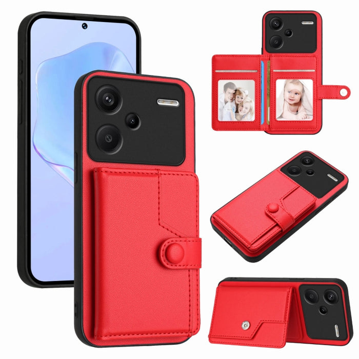 Funda para teléfono antirrobo RFID con botón y tarjeta, For Redmi Turbo 4 Pro / Xiaomi Poco F7, For Redmi A5 4G 171.7mm / Xiaomi Poco C71, For Redmi Note 13R / 13 4G, For Redmi Turbo 3, For Redmi A3 4G Global, For Redmi Note 13 Pro 4G Global           ...