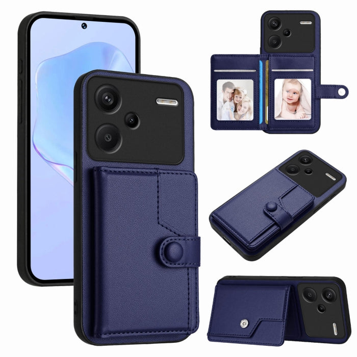 Funda para teléfono antirrobo RFID con botón y tarjeta, For Redmi Turbo 4 Pro / Xiaomi Poco F7, For Redmi A5 4G 171.7mm / Xiaomi Poco C71, For Redmi Note 13R / 13 4G, For Redmi Turbo 3, For Redmi A3 4G Global, For Redmi Note 13 Pro 4G Global           ...
