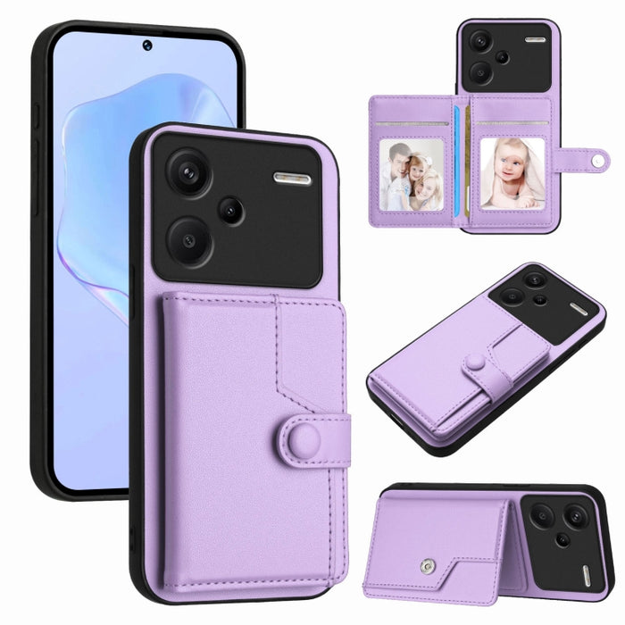 Funda para teléfono antirrobo RFID con botón y tarjeta, For Redmi Turbo 4 Pro / Xiaomi Poco F7, For Redmi A5 4G 171.7mm / Xiaomi Poco C71, For Redmi Note 13R / 13 4G, For Redmi Turbo 3, For Redmi A3 4G Global, For Redmi Note 13 Pro 4G Global           ...