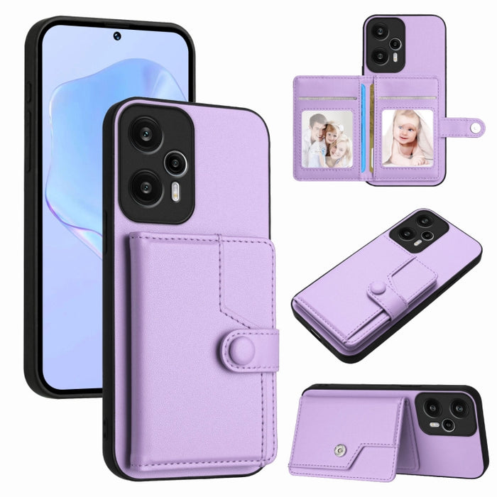 Funda para teléfono antirrobo RFID con botón y tarjeta, For Redmi Turbo 4 Pro / Xiaomi Poco F7, For Redmi A5 4G 171.7mm / Xiaomi Poco C71, For Redmi Note 13R / 13 4G, For Redmi Turbo 3, For Redmi A3 4G Global, For Redmi Note 13 Pro 4G Global           ...