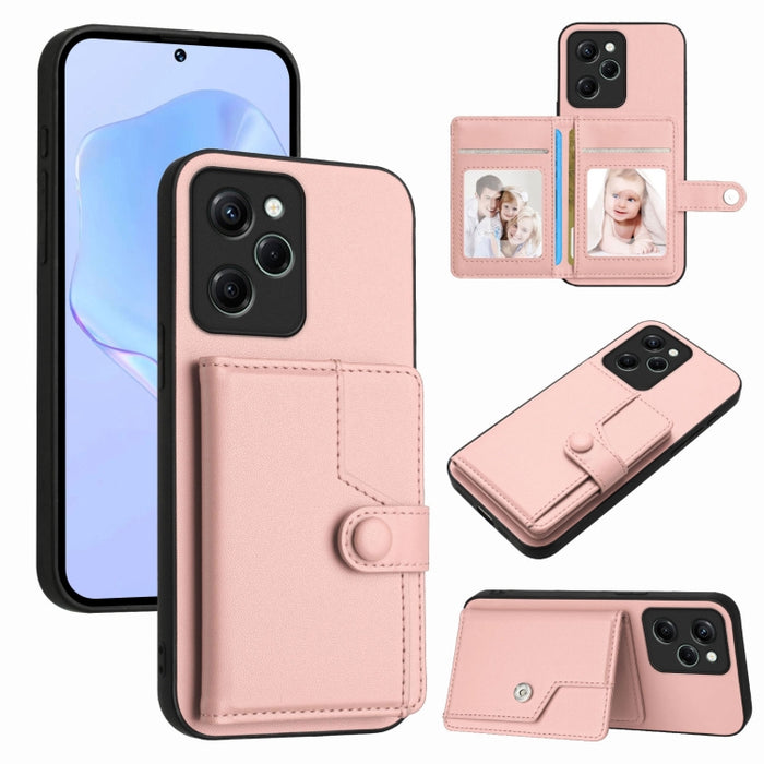 Funda para teléfono antirrobo RFID con botón y tarjeta, For Redmi Note 12 4G Global, For Redmi Note 12 Pro+ Global, For Redmi Note 12 Pro 5G Global, For Redmi Note 12 Pro Speed, For Redmi Note 12 5G Global, For Redmi 12C / 11A, For Redmi 10C