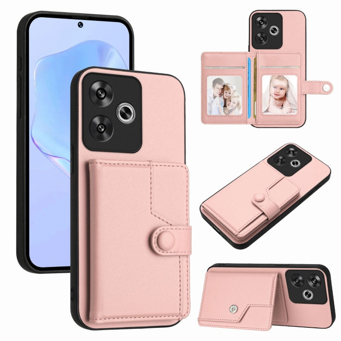 Funda para teléfono antirrobo RFID con botón y tarjeta, For Redmi Turbo 4 Pro / Xiaomi Poco F7, For Redmi A5 4G 171.7mm / Xiaomi Poco C71, For Redmi Note 13R / 13 4G, For Redmi Turbo 3, For Redmi A3 4G Global, For Redmi Note 13 Pro 4G Global           ...