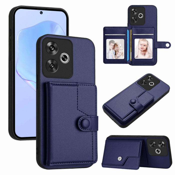 Funda para teléfono antirrobo RFID con botón y tarjeta, For Redmi Turbo 4 Pro / Xiaomi Poco F7, For Redmi A5 4G 171.7mm / Xiaomi Poco C71, For Redmi Note 13R / 13 4G, For Redmi Turbo 3, For Redmi A3 4G Global, For Redmi Note 13 Pro 4G Global           ...