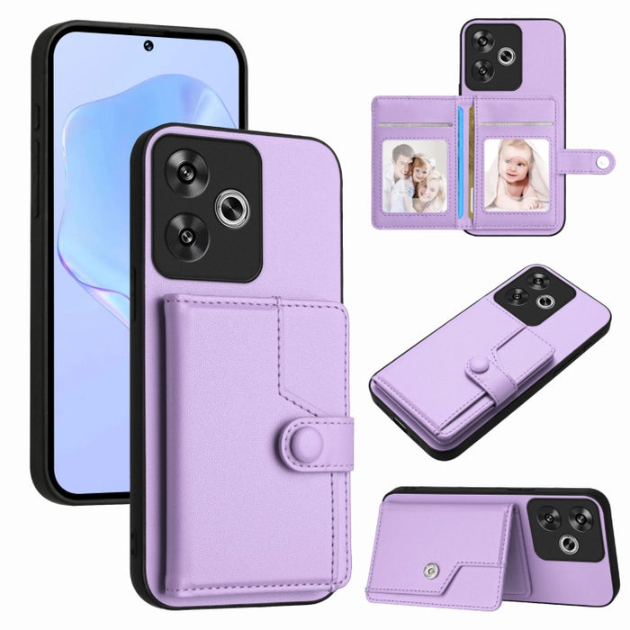 Funda para teléfono antirrobo RFID con botón y tarjeta, For Redmi Turbo 4 Pro / Xiaomi Poco F7, For Redmi A5 4G 171.7mm / Xiaomi Poco C71, For Redmi Note 13R / 13 4G, For Redmi Turbo 3, For Redmi A3 4G Global, For Redmi Note 13 Pro 4G Global           ...