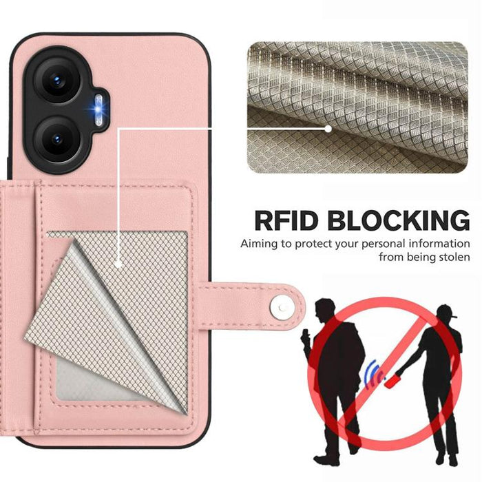 Funda para teléfono antirrobo RFID con botón y tarjeta, For Redmi Turbo 4 Pro / Xiaomi Poco F7, For Redmi A5 4G 171.7mm / Xiaomi Poco C71, For Redmi Note 13R / 13 4G, For Redmi Turbo 3, For Redmi A3 4G Global, For Redmi Note 13 Pro 4G Global           ...