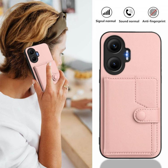 Funda para teléfono antirrobo RFID con botón y tarjeta, For Redmi Turbo 4 Pro / Xiaomi Poco F7, For Redmi A5 4G 171.7mm / Xiaomi Poco C71, For Redmi Note 13R / 13 4G, For Redmi Turbo 3, For Redmi A3 4G Global, For Redmi Note 13 Pro 4G Global           ...