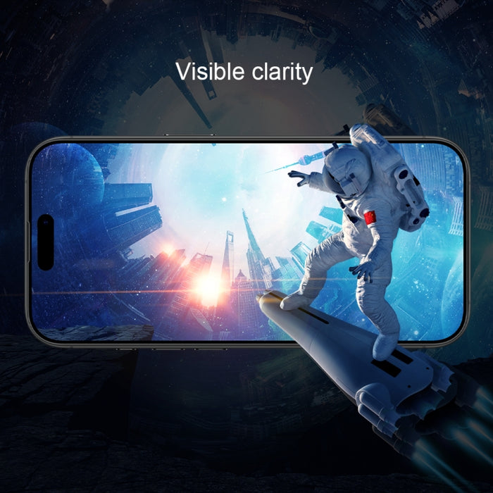 Película de vidrio templado de cobertura total antiexplosiones NILLKIN 3D CP+MAX, For iPhone 16 Pro Max, For iPhone 16 Pro, For iPhone 16 Plus, For iPhone 16