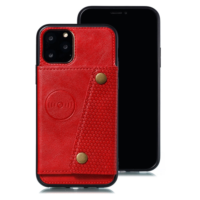 Estuche protector de cuero con soporte y ranuras para tarjetas