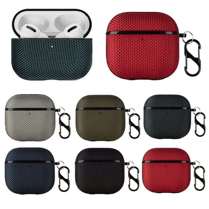 Estuche impermeable de nailon para auriculares inalámbricos con gancho, For AirPods Pro 3, For AirPods 4, For AirPods Pro 2