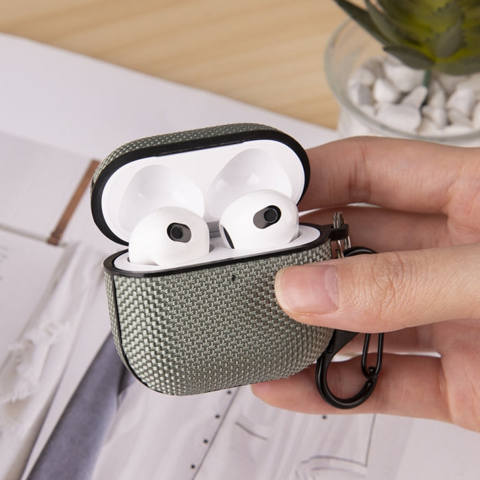 Estuche impermeable de nailon para auriculares inalámbricos con gancho, For AirPods Pro 3, For AirPods 4, For AirPods Pro 2