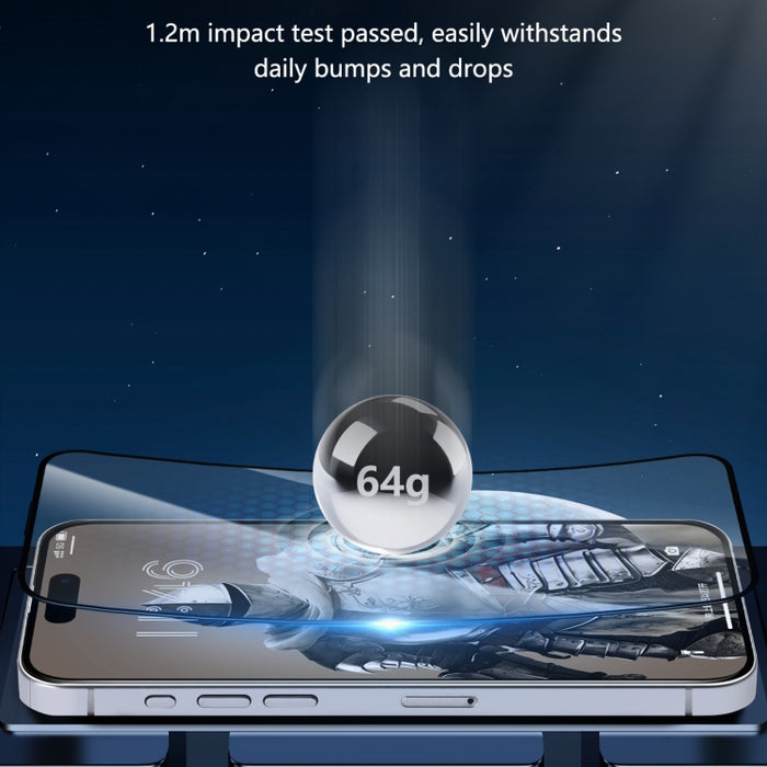 Película de vidrio templado de alta definición con pantalla completa 2.5D de la serie Zero Sense de JOYROOM, For iPhone 16 Pro Max, For iPhone 16 Pro, For iPhone 16 Plus / 15 Plus, For iPhone 16 / 15