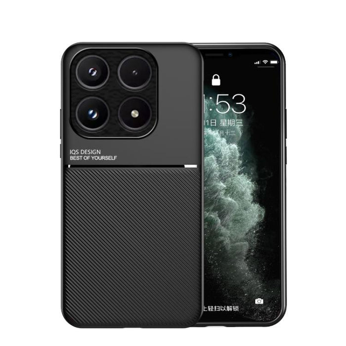 Funda para teléfono híbrida de policarbonato y TPU con diseño magnético con tiras inclinadas clásicas, For Xiaomi 17 Pro Max, For Xiaomi 17 Pro, For Xiaomi 17, For Xiaomi Poco M7 4G 169mm, For Xiaomi 15T Pro 5G, For Xiaomi 15T 5G, For Xiaomi 15S Pro   ...