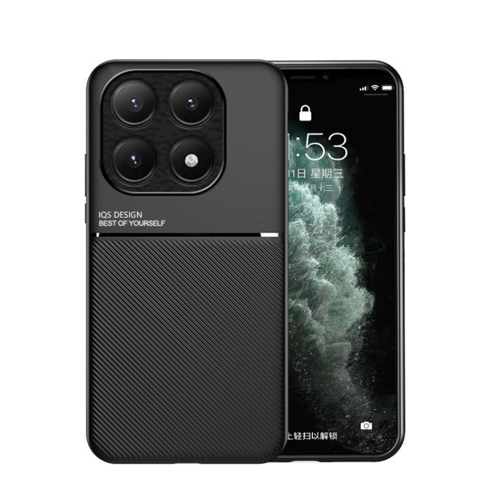 Funda para teléfono híbrida de policarbonato y TPU con diseño magnético con tiras inclinadas clásicas, For Xiaomi 17 Pro Max, For Xiaomi 17 Pro, For Xiaomi 17, For Xiaomi Poco M7 4G 169mm, For Xiaomi 15T Pro 5G, For Xiaomi 15T 5G, For Xiaomi 15S Pro   ...