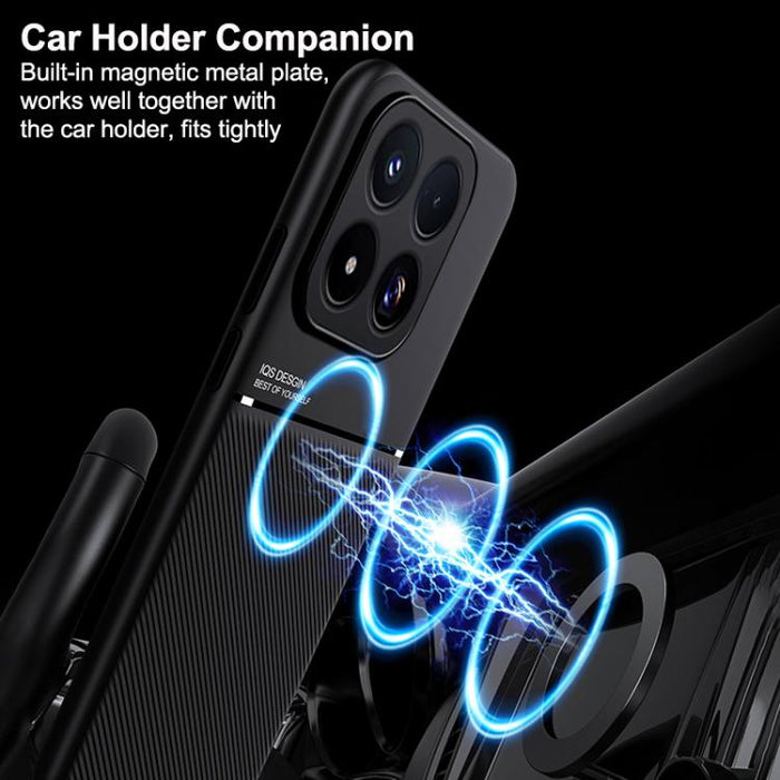 Funda para teléfono híbrida de policarbonato y TPU con diseño magnético con tiras inclinadas clásicas, For Xiaomi 17 Pro Max, For Xiaomi 17 Pro, For Xiaomi 17, For Xiaomi Poco M7 4G 169mm, For Xiaomi 15T Pro 5G, For Xiaomi 15T 5G, For Xiaomi 15S Pro   ...