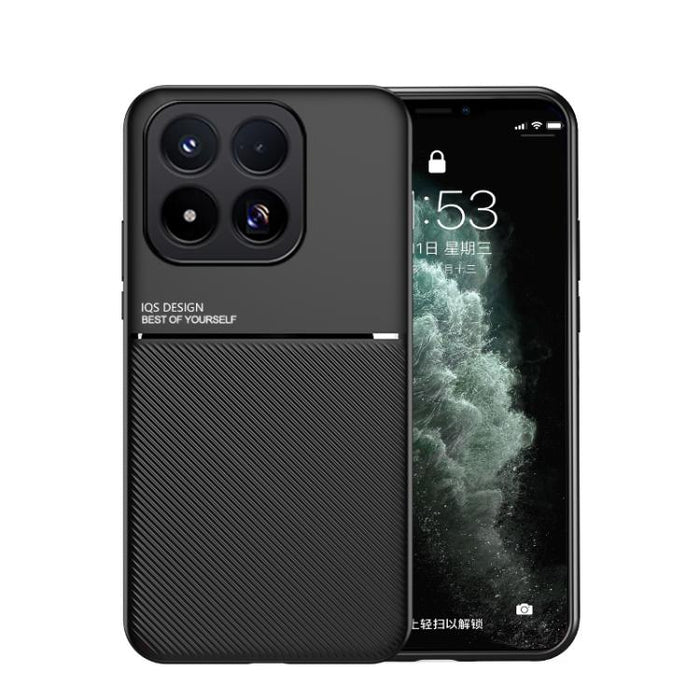 Funda para teléfono híbrida de policarbonato y TPU con diseño magnético con tiras inclinadas clásicas, For Xiaomi 17 Pro Max, For Xiaomi 17 Pro, For Xiaomi 17, For Xiaomi Poco M7 4G 169mm, For Xiaomi 15T Pro 5G, For Xiaomi 15T 5G, For Xiaomi 15S Pro   ...
