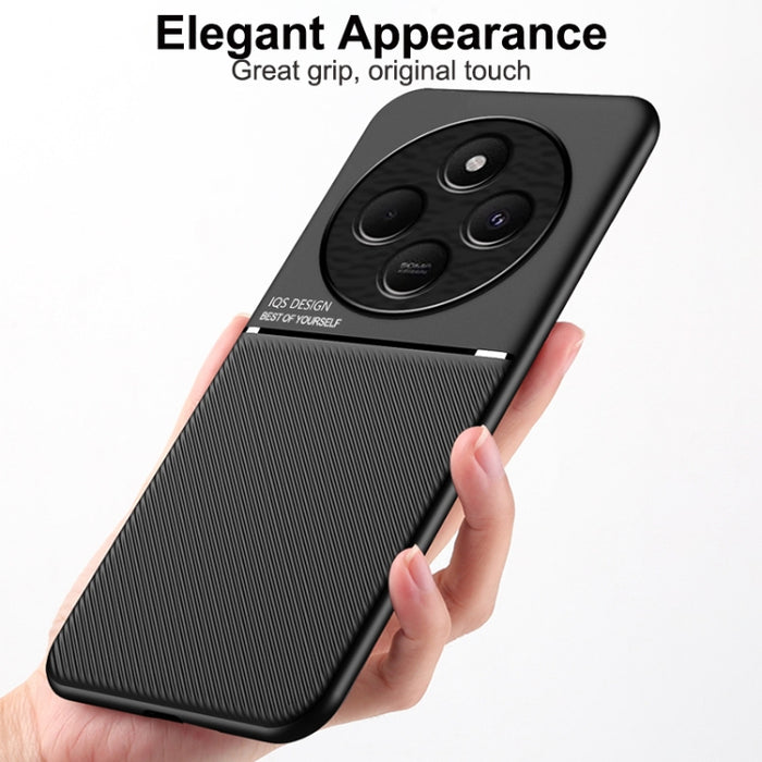 Funda para teléfono híbrida de policarbonato y TPU con diseño magnético con tiras inclinadas clásicas, For Redmi 14C 4G, For Redmi K70 Ultra