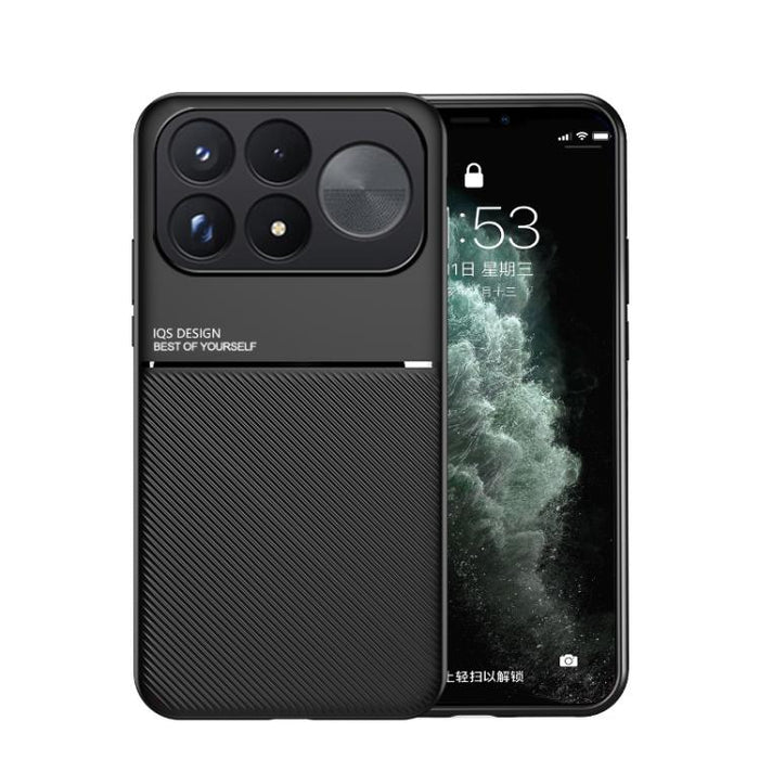 Funda para teléfono híbrida de policarbonato y TPU con diseño magnético con tiras inclinadas clásicas, For Redmi Turbo 5 Max 5G / Poco X8 Pro Max 5G, For Redmi Turbo 5 5G / Poco X8 Pro 5G, For Redmi Note 15 Pro+ 5G 163.3mm / Poco M8 Pro 5G             ...