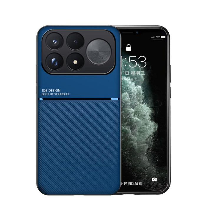 Funda para teléfono híbrida de policarbonato y TPU con diseño magnético con tiras inclinadas clásicas, For Redmi Turbo 5 Max 5G / Poco X8 Pro Max 5G, For Redmi Turbo 5 5G / Poco X8 Pro 5G, For Redmi Note 15 Pro+ 5G 163.3mm / Poco M8 Pro 5G             ...