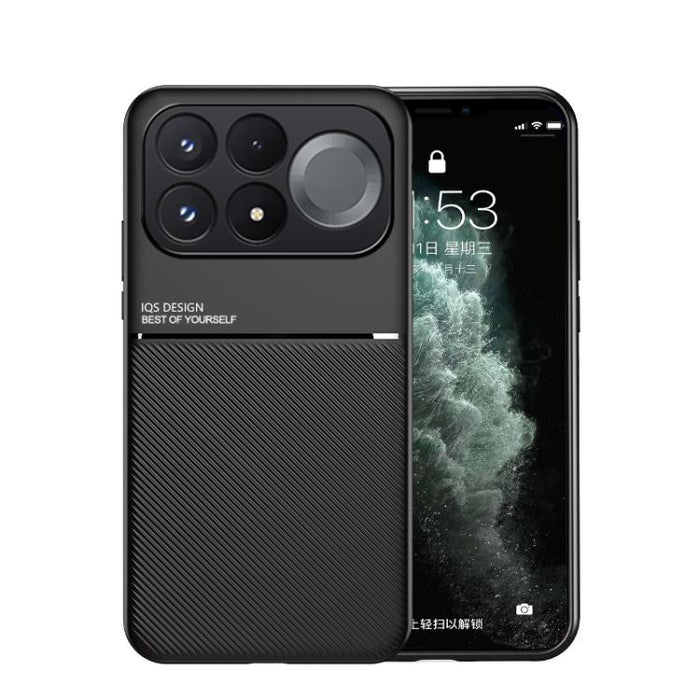 Funda para teléfono híbrida de policarbonato y TPU con diseño magnético con tiras inclinadas clásicas, For Redmi Turbo 5 Max 5G / Poco X8 Pro Max 5G, For Redmi Turbo 5 5G / Poco X8 Pro 5G, For Redmi Note 15 Pro+ 5G 163.3mm / Poco M8 Pro 5G             ...