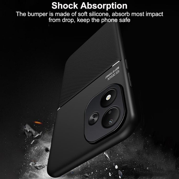 Funda para teléfono híbrida de policarbonato y TPU con diseño magnético con tiras inclinadas clásicas, For Redmi Turbo 5 Max 5G / Poco X8 Pro Max 5G, For Redmi Turbo 5 5G / Poco X8 Pro 5G, For Redmi Note 15 Pro+ 5G 163.3mm / Poco M8 Pro 5G             ...