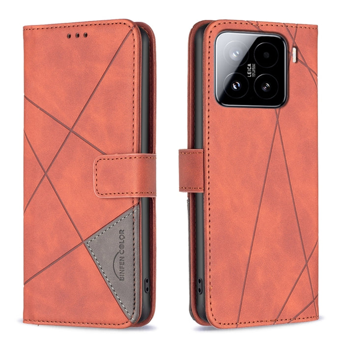 Funda de cuero para teléfono con textura de rombos y hebilla magnética, For Xiaomi 17T Pro 5G, For Xiaomi 17T 5G, For Xiaomi Poco M7 4G 169mm, For Xiaomi 15T Pro 5G, For Xiaomi 15T 5G, For Xiaomi Poco F7 5G Global, For Xiaomi Poco C71                  ...