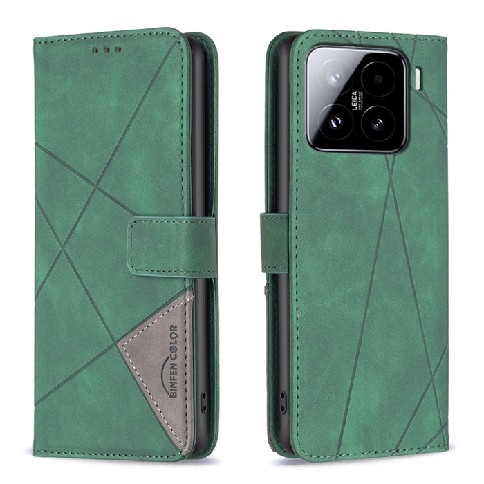 Funda de cuero para teléfono con textura de rombos y hebilla magnética, For Xiaomi 17T Pro 5G, For Xiaomi 17T 5G, For Xiaomi Poco M7 4G 169mm, For Xiaomi 15T Pro 5G, For Xiaomi 15T 5G, For Xiaomi Poco F7 5G Global, For Xiaomi Poco C71                  ...